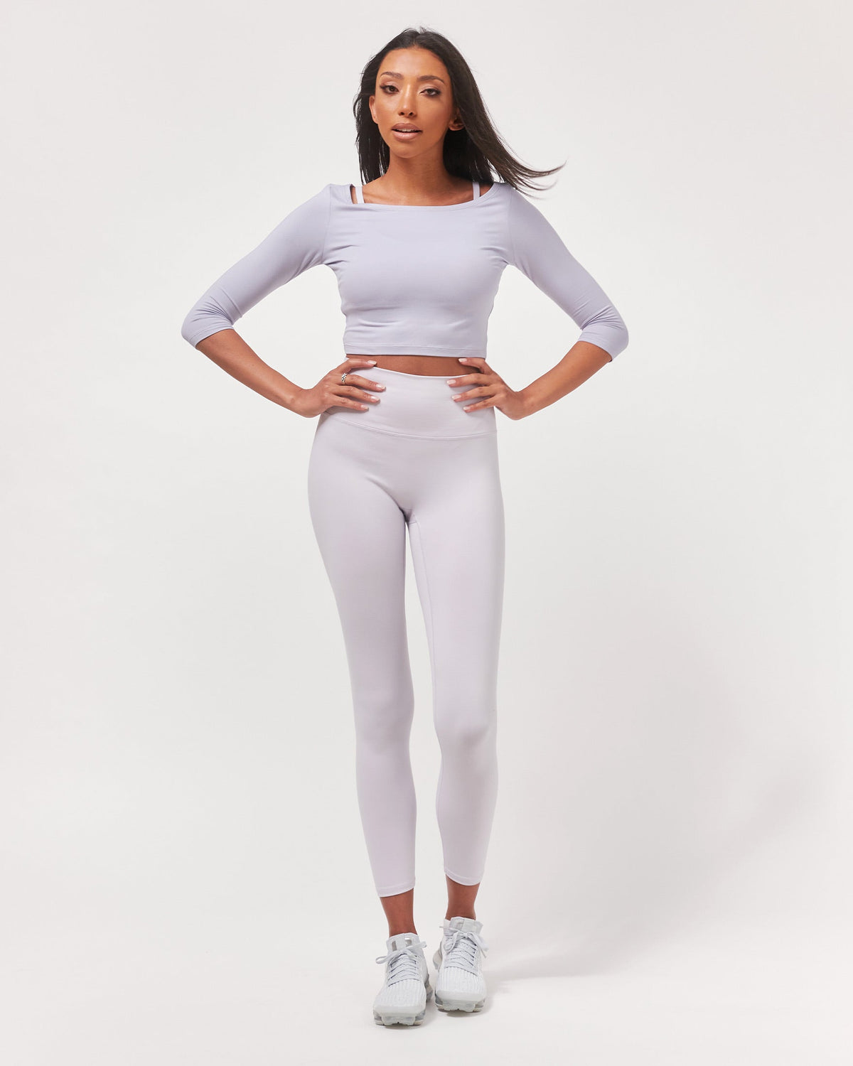 Dynamic Cozy Open Shoulder 3/4 Sleeve