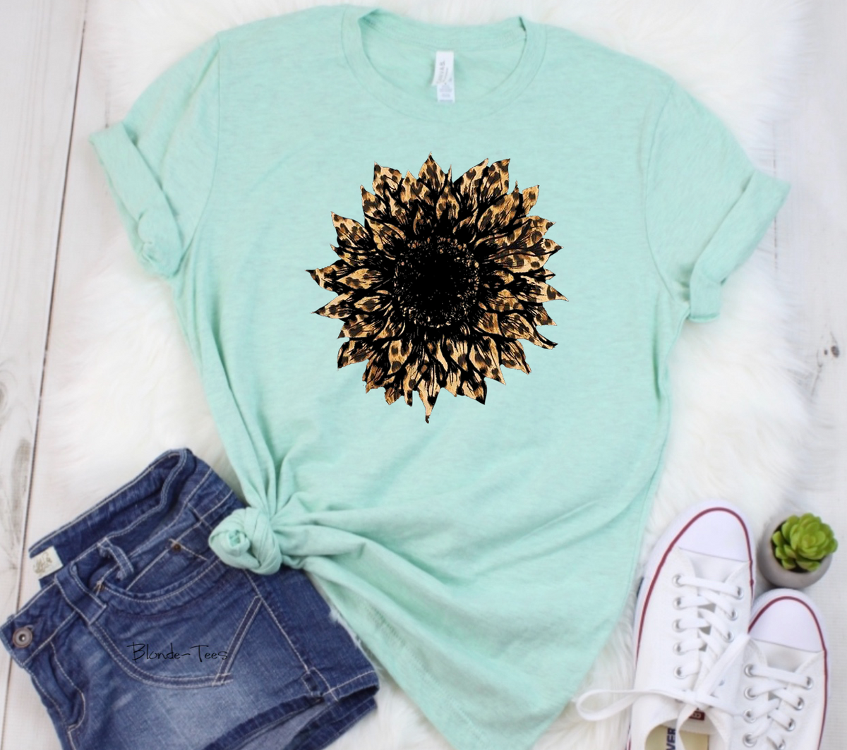 Cheetah Sunflower - Unisex Apparel