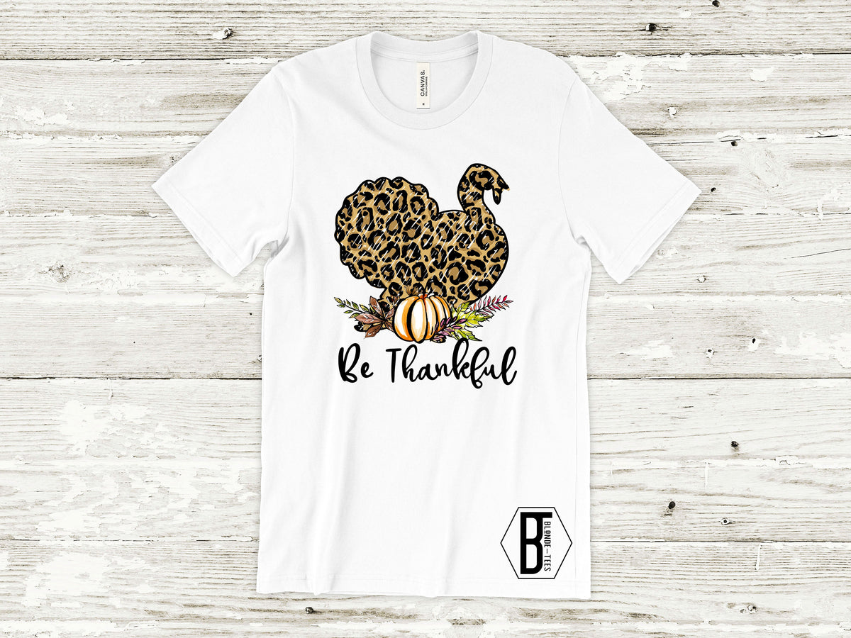 Be Thankful w/ Leopard Print Turkey