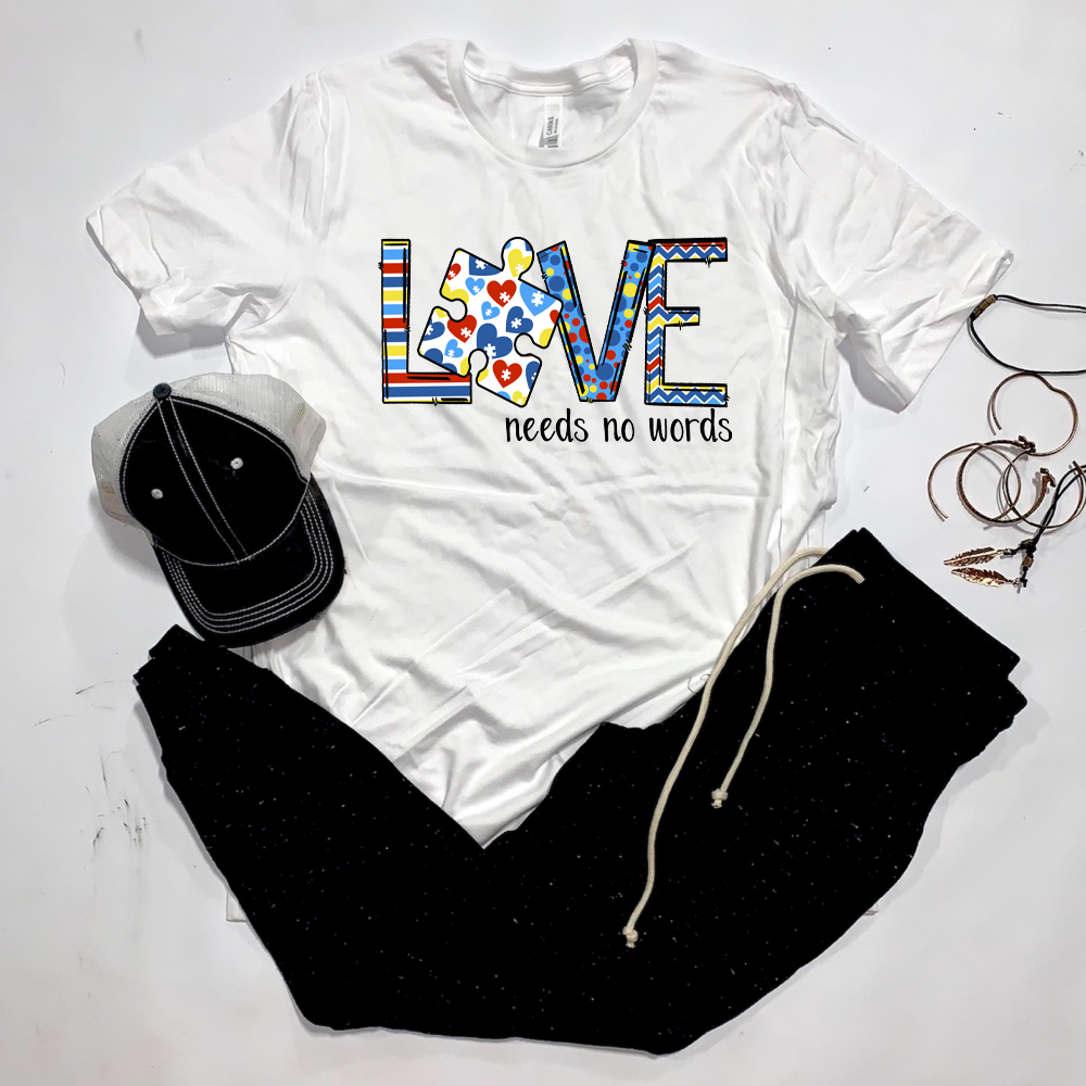 Autism - Love Needs No Words - Multi Pattern