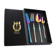 4-Piece Set of Stainless Steel Cutlery for Western Dining