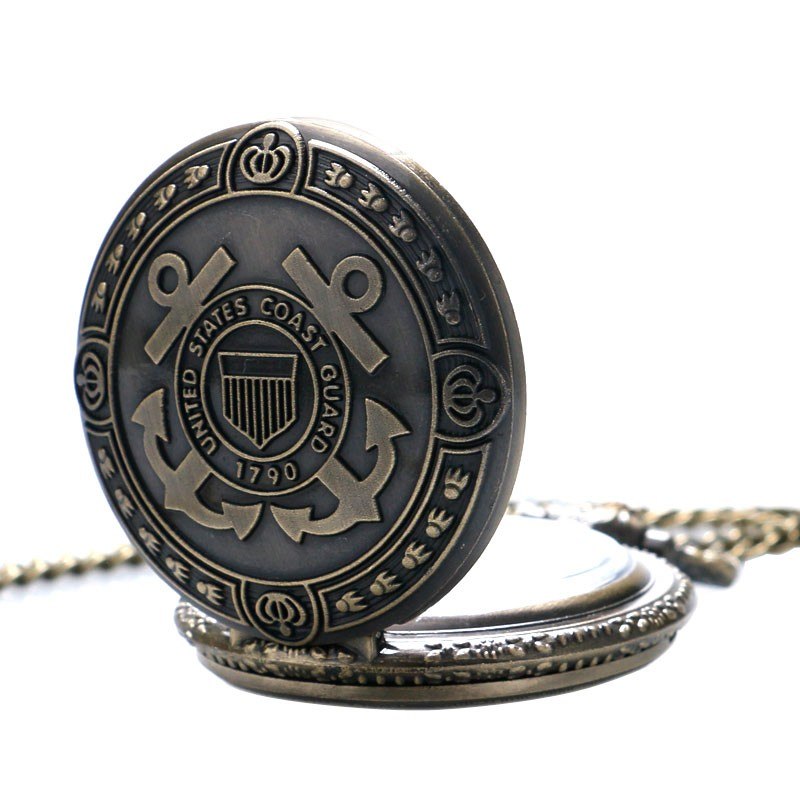 Vintage US Coast Guard Quartz Pocket Watch