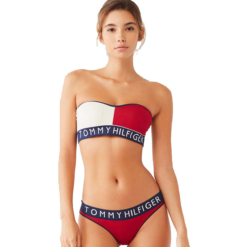 2018 New Color Block Bikini Swimwear Wholesale