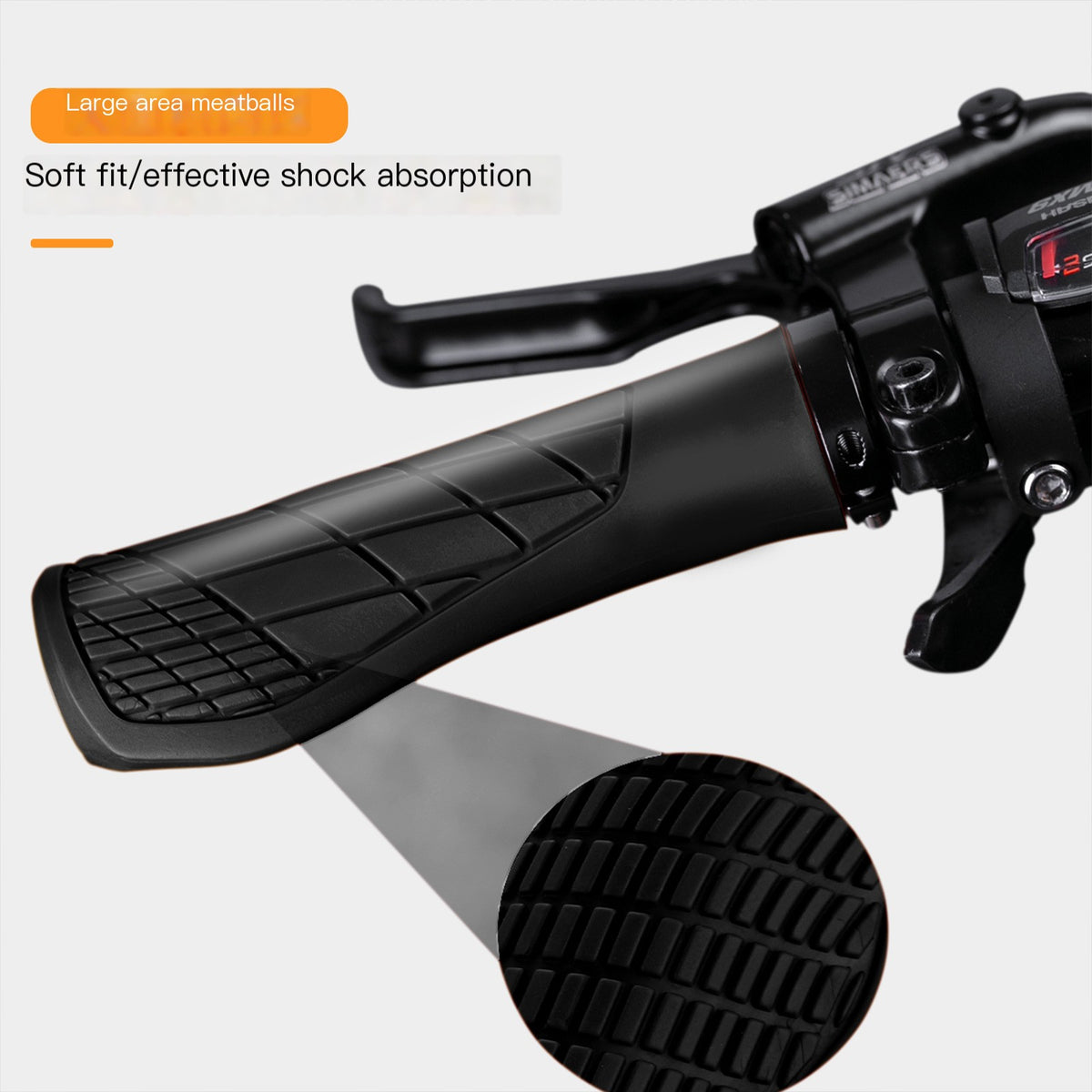 NPY Rubber Handle Grips for Mountain Bikes (Locking)