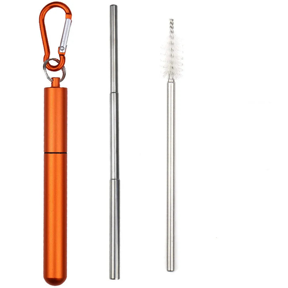 Portable Stainless Steel Telescopic Straw