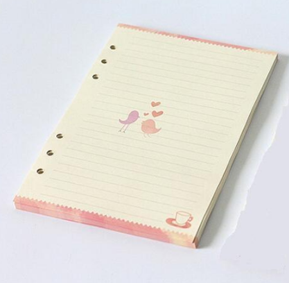 Cartoon 6-Hole Notebook Inner Pages for Fresh Journaling