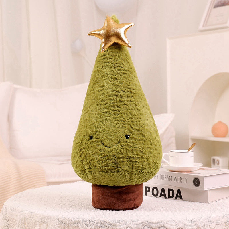Cute Plush Elk Pillow for Christmas Tree Ornaments