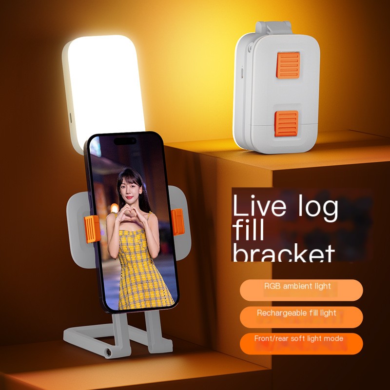 Portable LED Desk Light for Streaming and Selfies