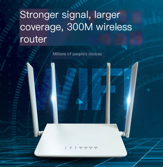 300Mbps High-Speed Home WiFi Router with 4 Antennas
