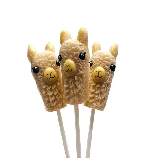 Alpaca Watching Lollipops