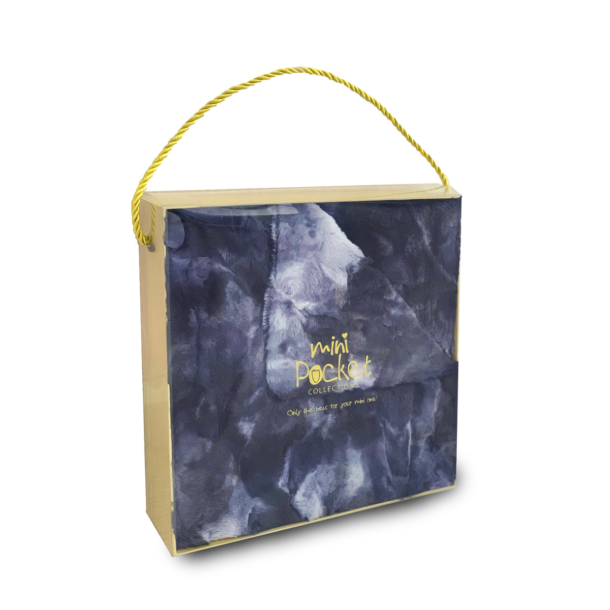FAUX FUR TIE DYE BABY BLANKET IN GIFT BOX (MPB4)