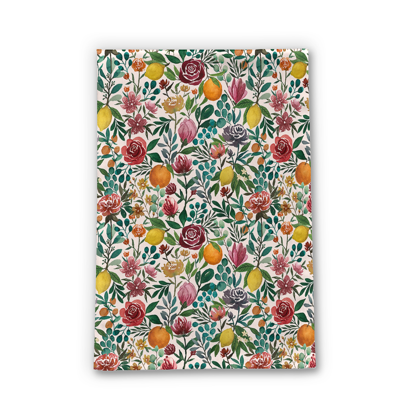 Fruit and Flowers Tea Towel