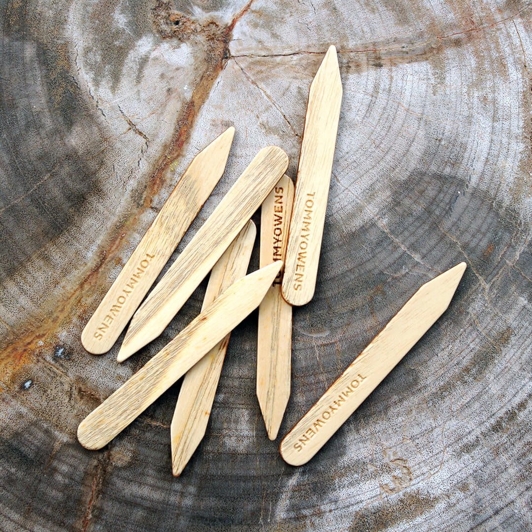 Ash Wood Collar Stays: Naturally Stylish & Eco-Friendly