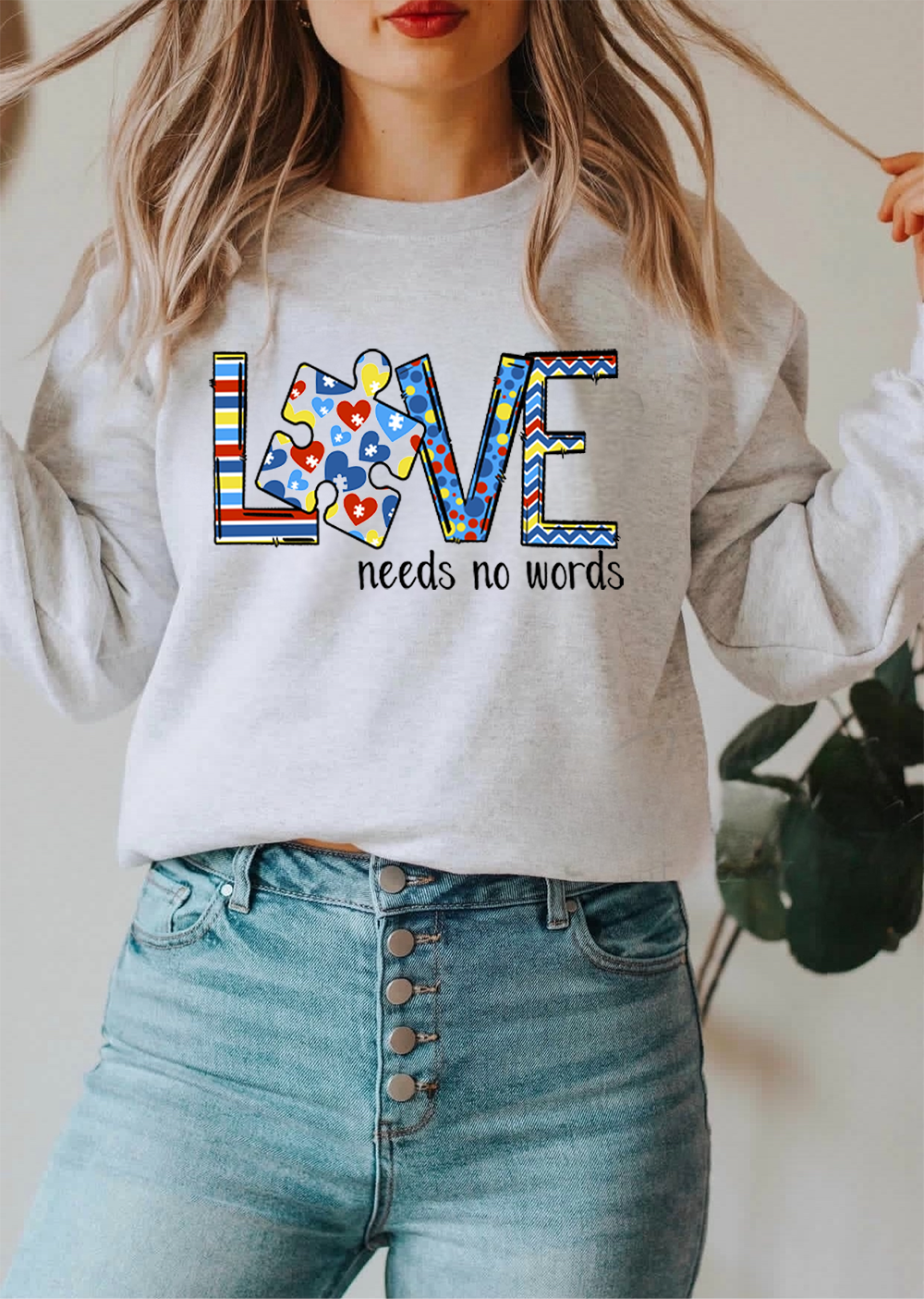 Autism - Love Needs No Words - Multi Pattern