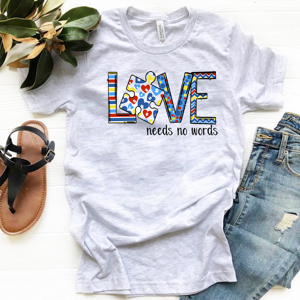 Autism - Love Needs No Words - Multi Pattern