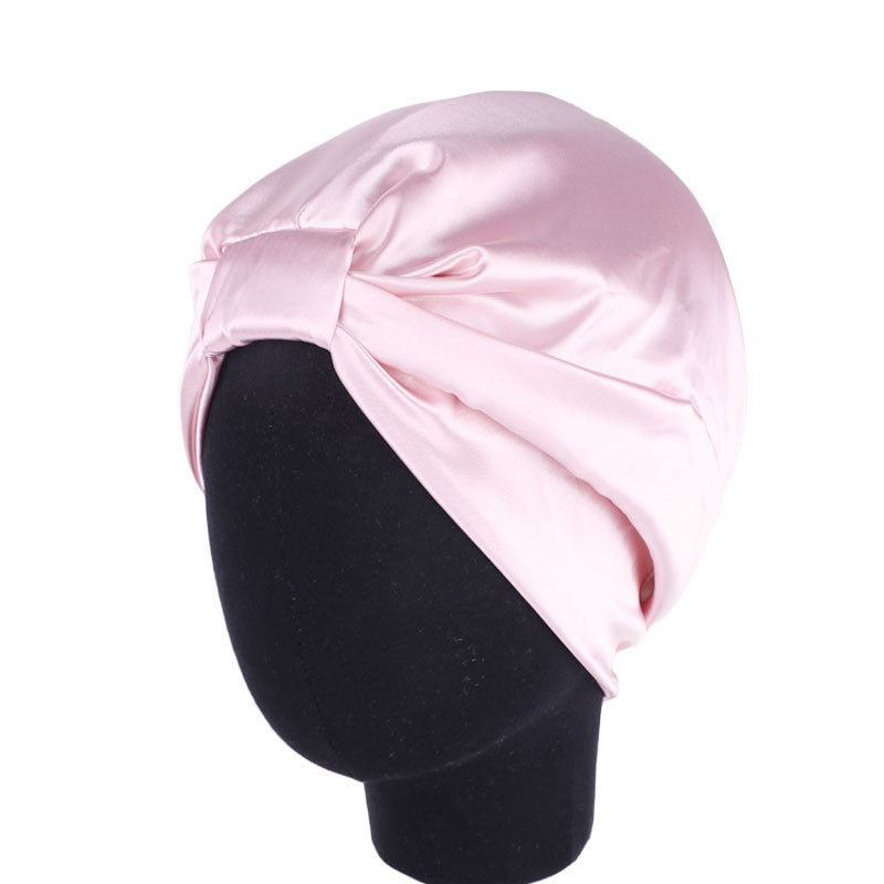 2019 Double Layer Satin Hair Scarf Sleep Cap