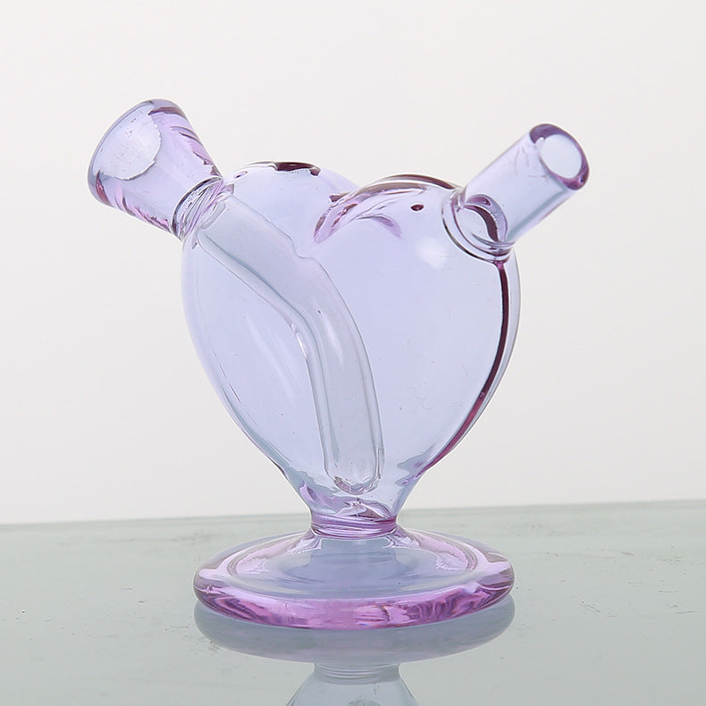 Customizable Colorful Transparent Glass Heart Craft