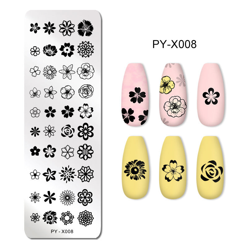 Nail Steel Printing Plate with Blue Film Template