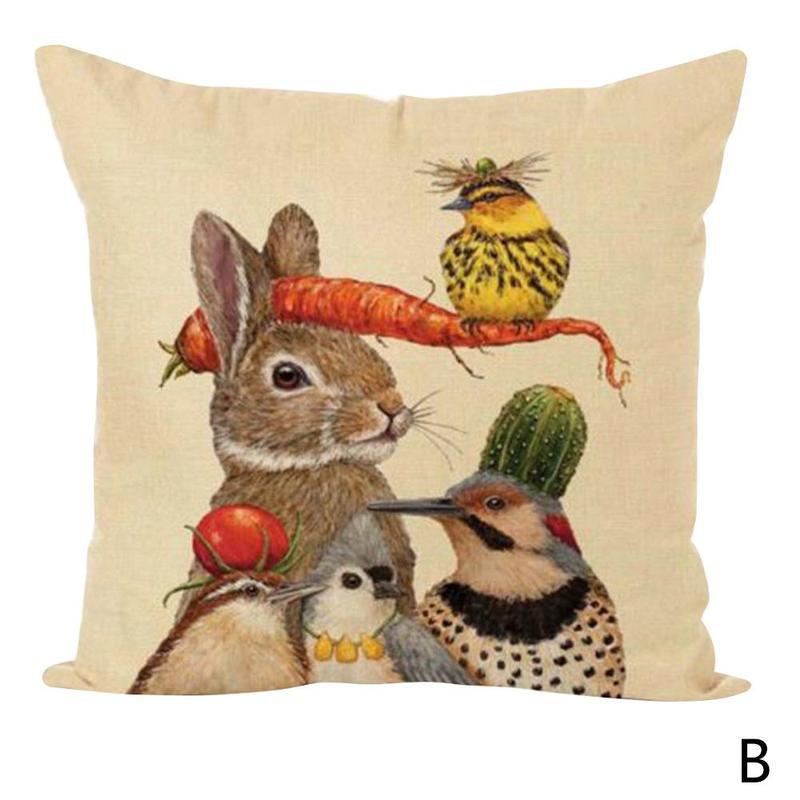 Animal Owl Cushion Cover Pillowcase (No Pillow Included)