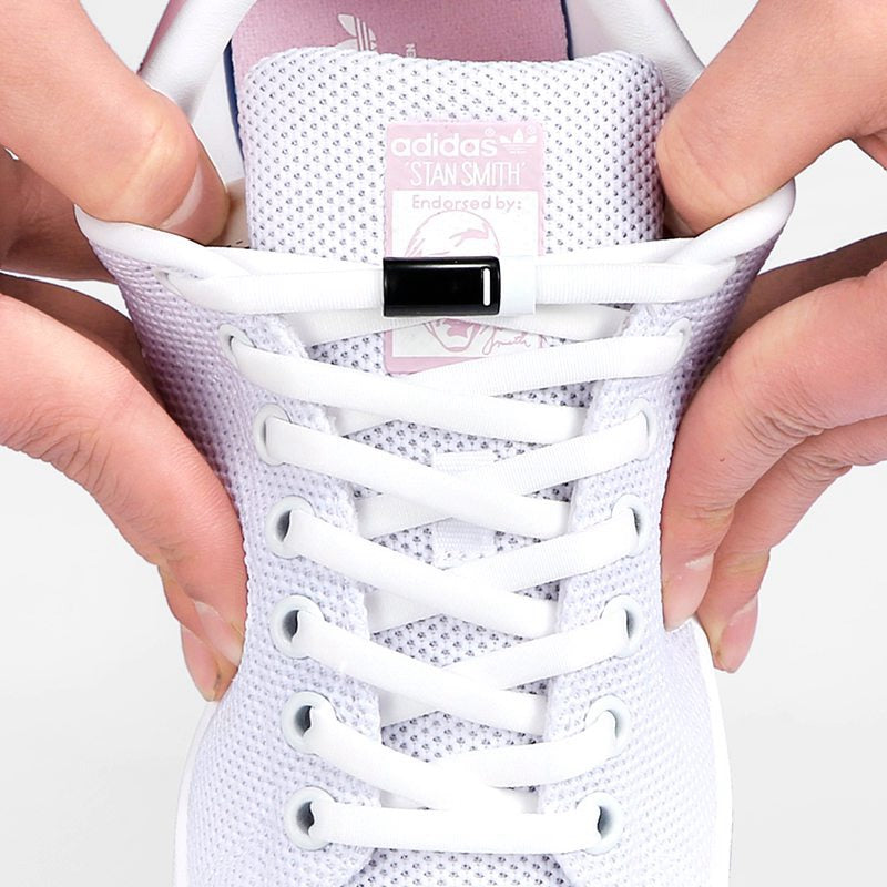 Colorful Magnetic No-Tie Shoelaces with Metal Flat Design