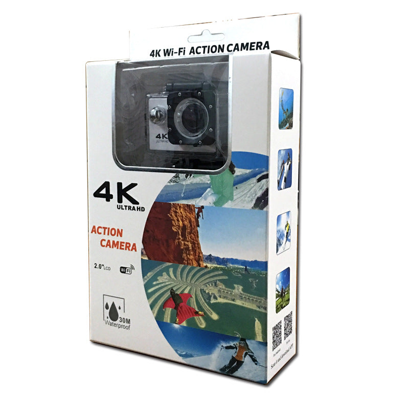 4K HD Waterproof Sports Camera with WiFi - F60 Model