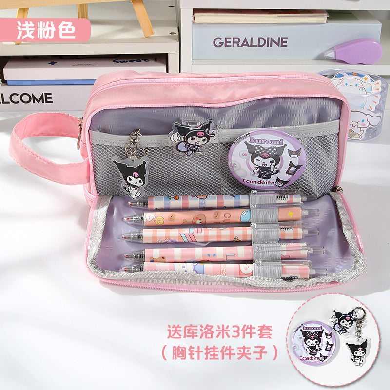 Kuromi Large Capacity Dual-Layer Pencil Case