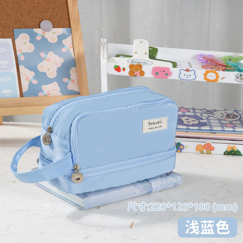 Kuromi Large Capacity Dual-Layer Pencil Case