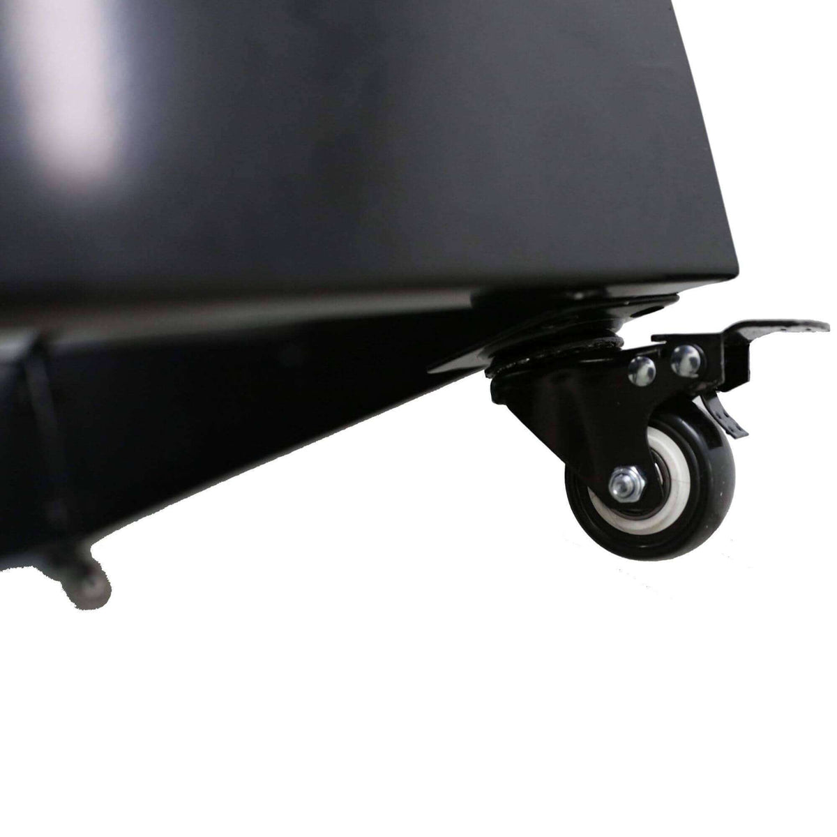 Black Metal Planter Medium + Wheels