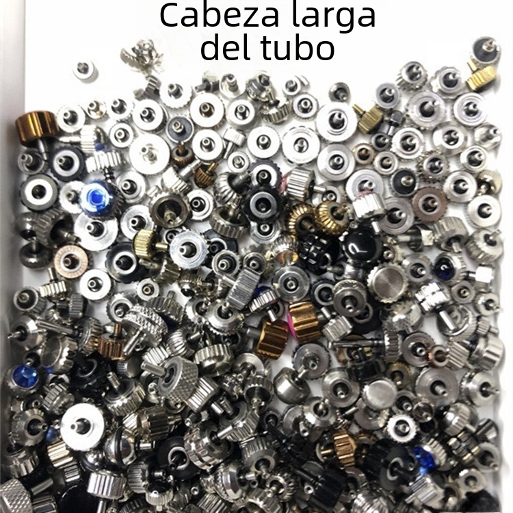 Watch Accessories Mixed Steel End Caps in Various Sizes (100pcs)