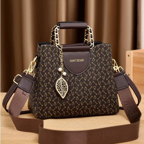Maldives Leather Bag - Stylish Large Capacity Handbag