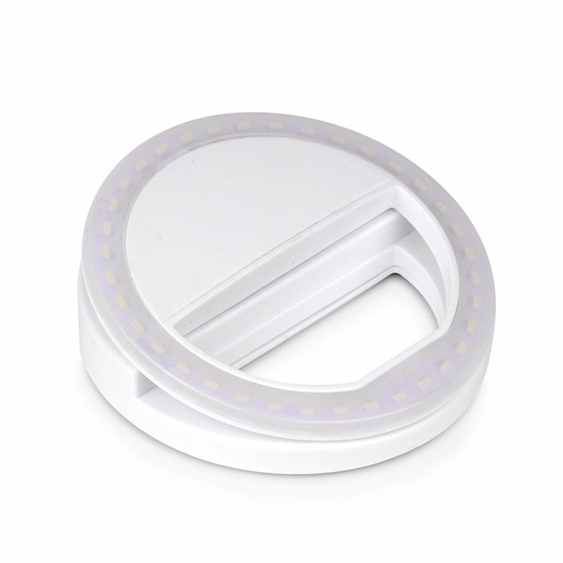 RK12 Portable LED Ring Light for Mobile Selfies