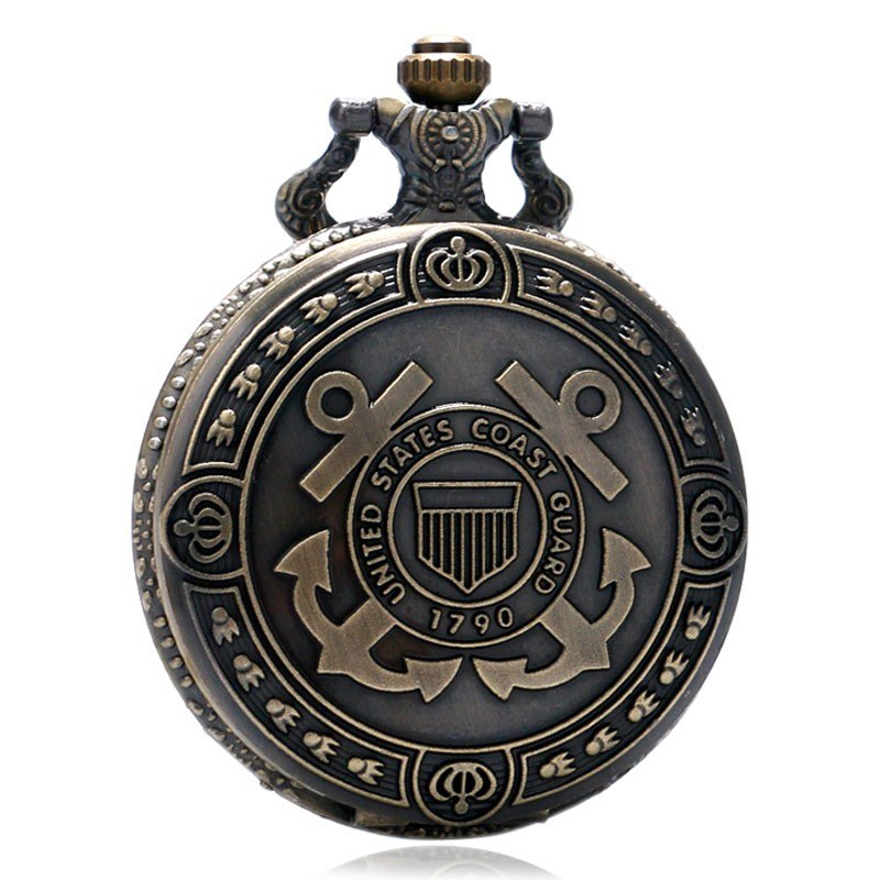 Vintage US Coast Guard Quartz Pocket Watch
