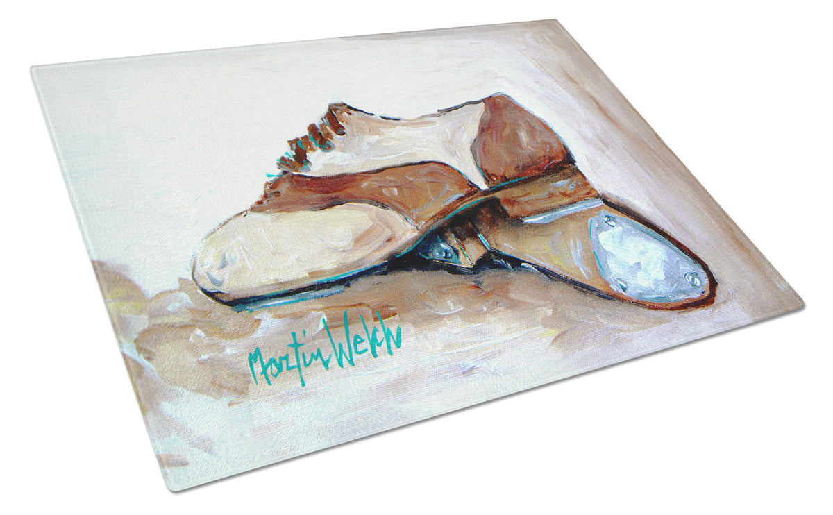 Tap Doses Shoes Glass Cutting Board