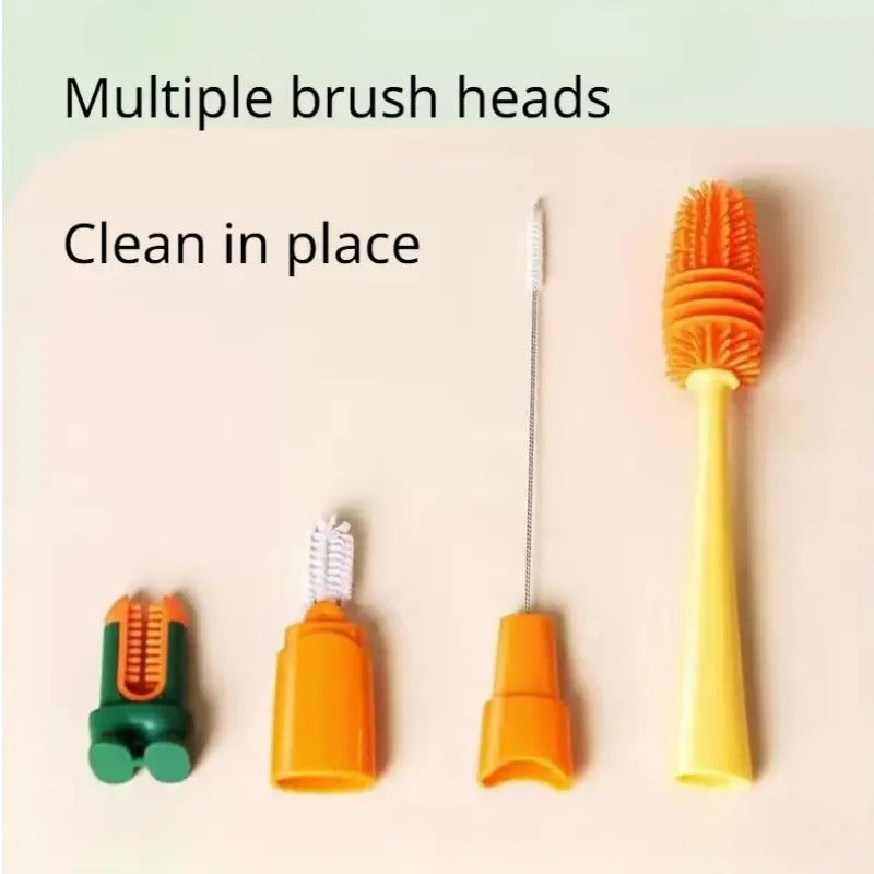 Four-in-One Food-Grade Silicone Cup Brush for Cleaning