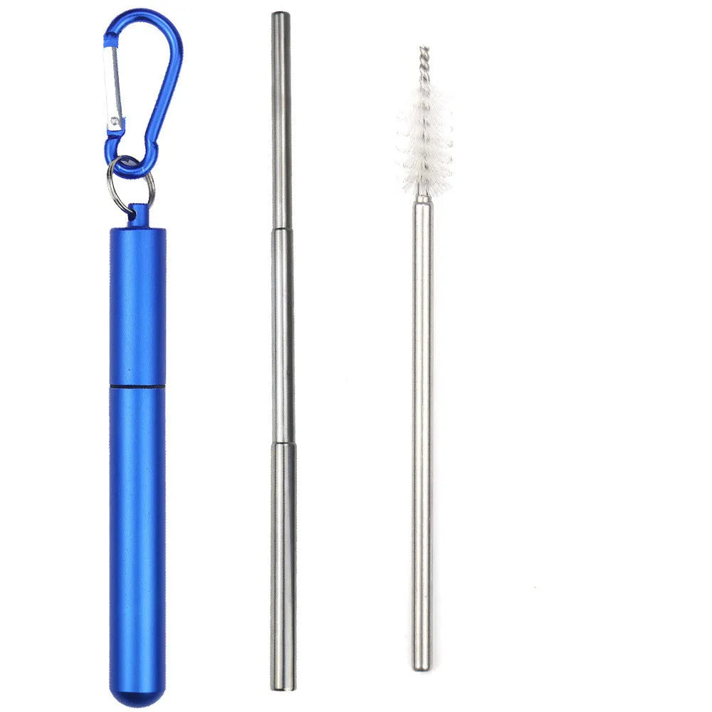 Portable Stainless Steel Telescopic Straw