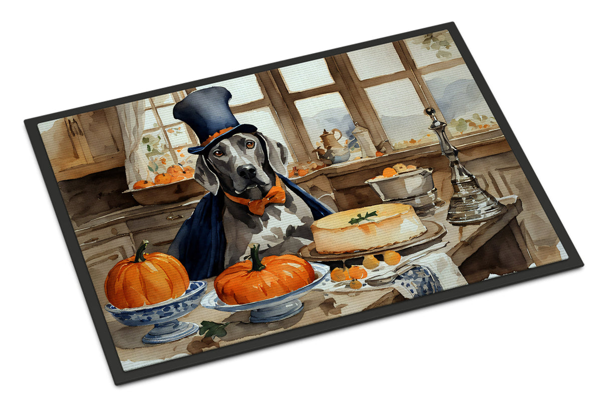 Weimaraner Fall Kitchen Pumpkins Doormat