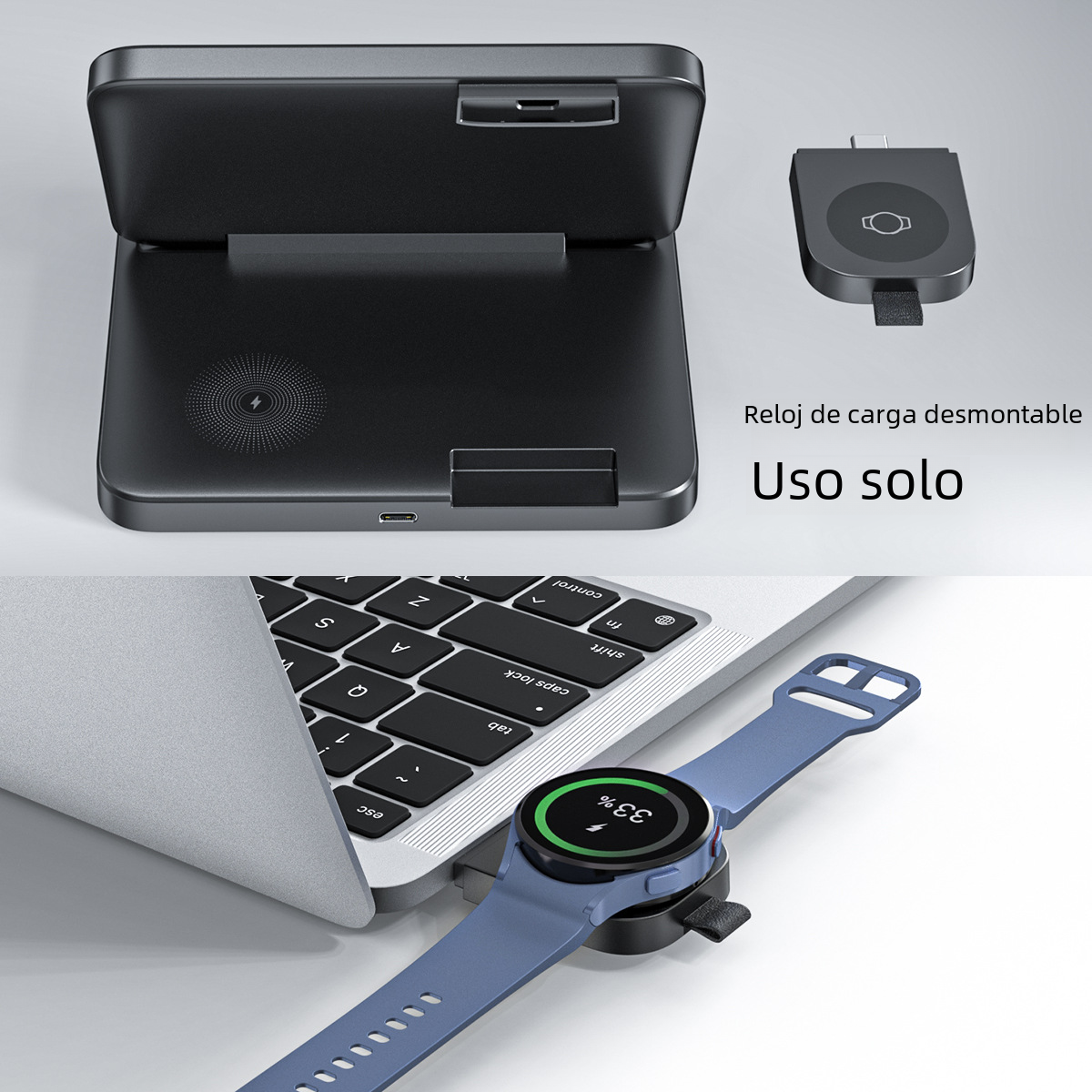 W82S Foldable 3-in-1 Wireless Charger for Samsung FOLD