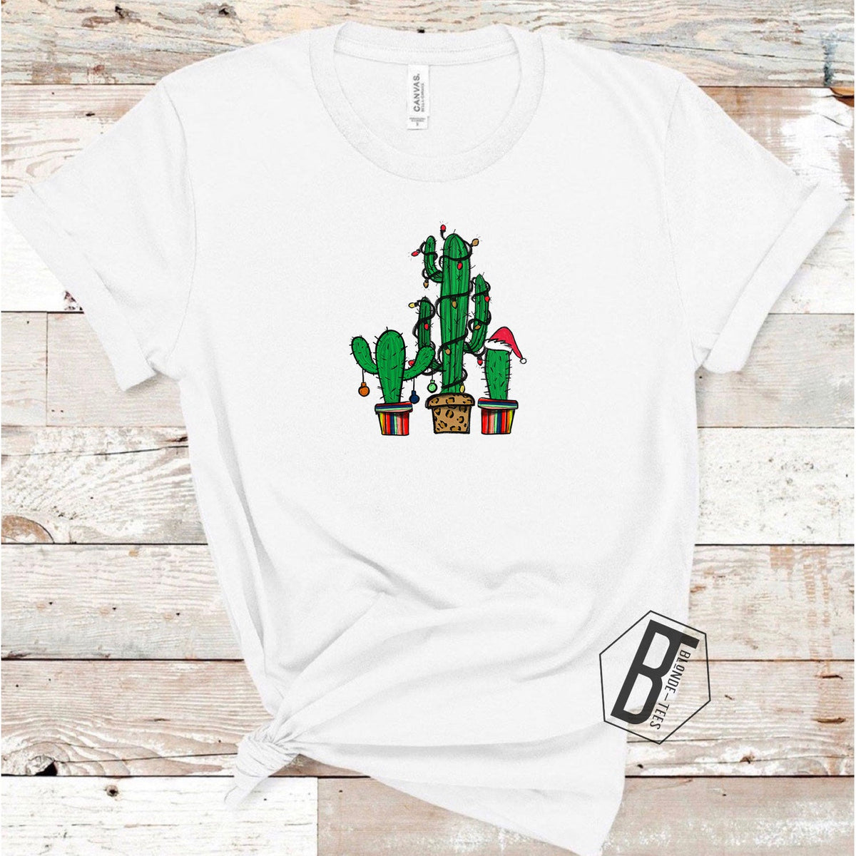 Christmas Cacti - White Tee
