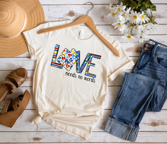 Autism - Love Needs No Words - Multi Pattern