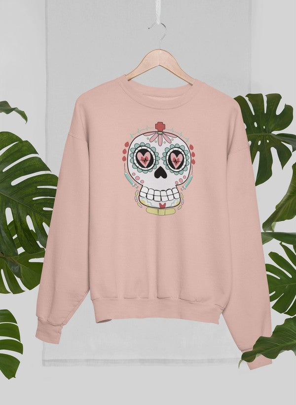 Nurse Sugar Skull Sweat Shirt