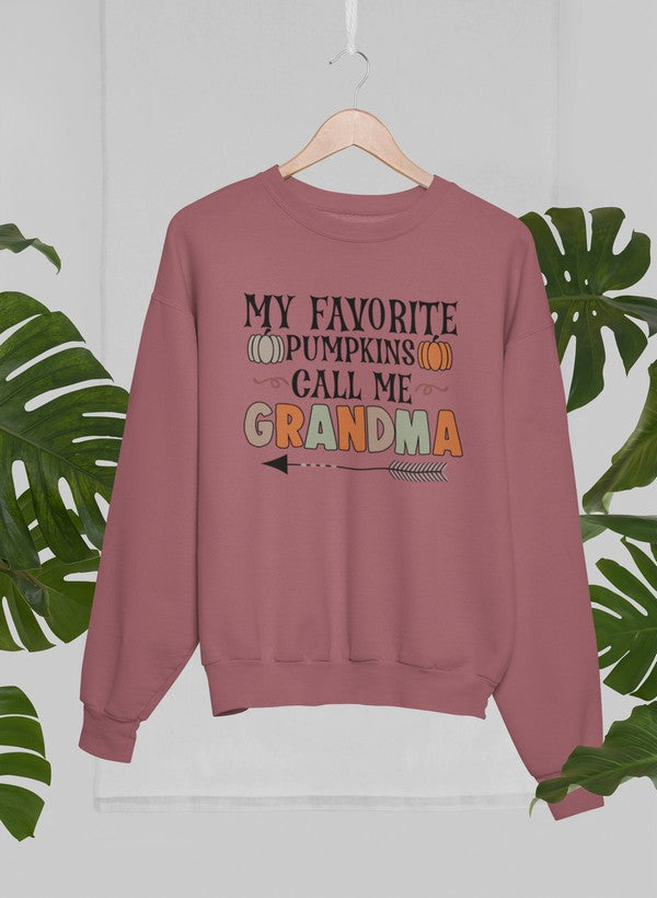 My Favorite Pumpkins Call Me Grandma Sweat Shirt