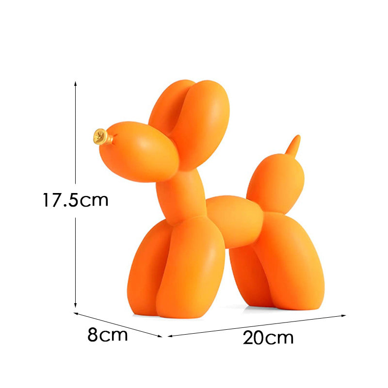 Creative European Water Transfer Colorful Balloon Dog Decor