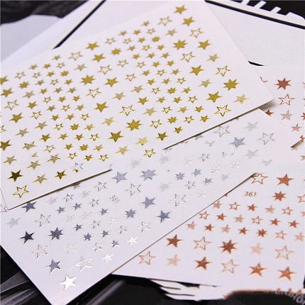 3D Pentagram Nail Art Decoration Adhesive Applique