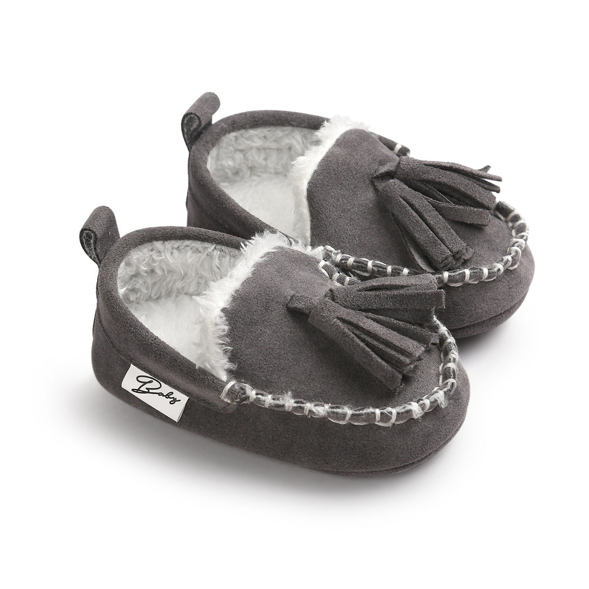 Winter Baby Moccasins, Soft Non-Slip Walking Shoes