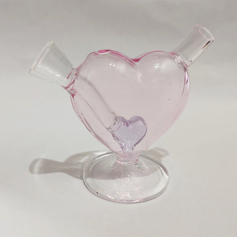 Customizable Colorful Transparent Glass Heart Craft