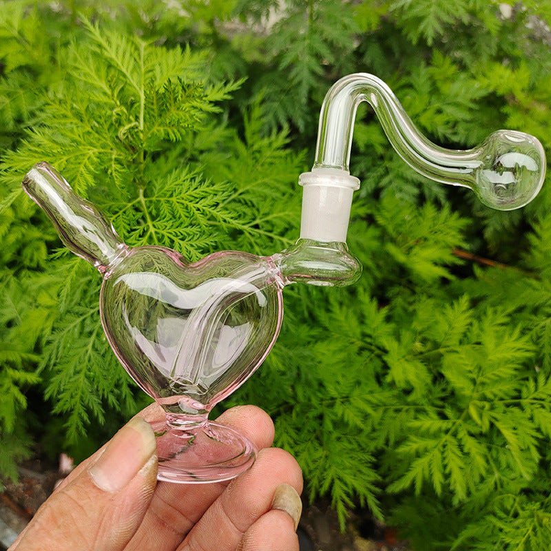 Customizable Colorful Transparent Glass Heart Craft