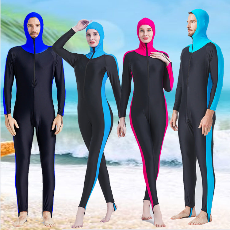 Hooded Wetsuit for Water Sports - Full Body Protection
