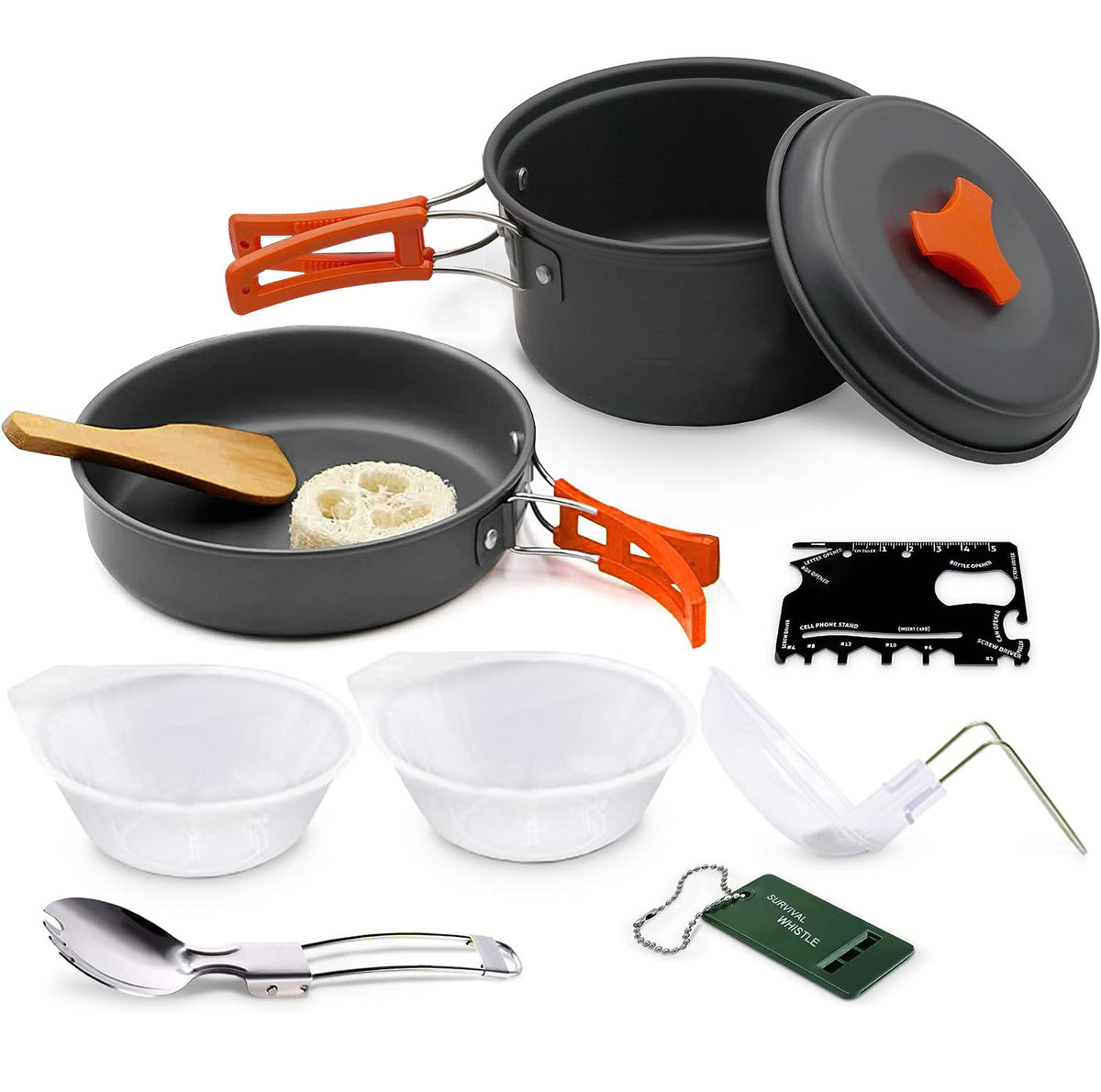 Portable Outdoor Camping Cookware Set with Stove