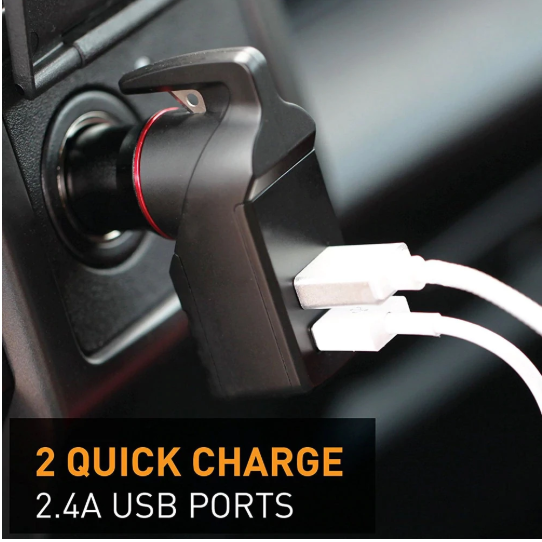 Car Charger and Window Breaker Combo