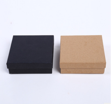 Vintage Leather Paper Earring Ring Box Jewelry Packaging